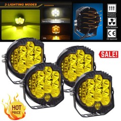4PCS 7 inch LED Work Light Car Pods Spot Flood Combo Fog Lamp Offroad Driving