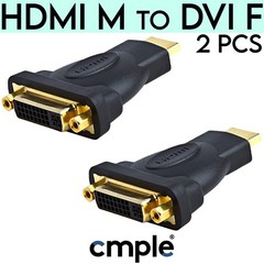 2 pcs HDMI to DVI Adapter Monitor Cable HDMI Converter DVI-D 24+1 Pin HDTV LCD