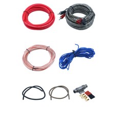 Car Audio 4 Gauge Cable Kit Amp Amplifier Install RCA Subwoofer Sub Wiring 2300W