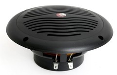 6 1/2″ 2-Way Waterproof Black Marine Speaker – 6.5 Inch Integral Grill RV Boat