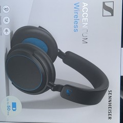 Sennheiser ACCENTUM Wireless Bluetooth Over-Ear Headband Headphones Black/Blue