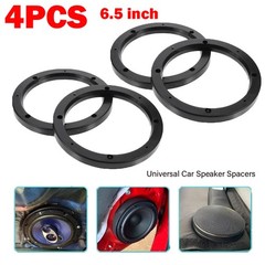 2 Pairs 6.5″ Plastic 1/2″ Speaker Spacer Rings Subwoofer Custom Mounting Adapter
