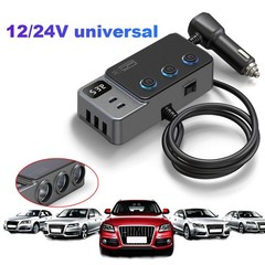 1to8 Multi Socket Car Cigarette Lighter Splitter USB Charger Adapter PD QC 120W