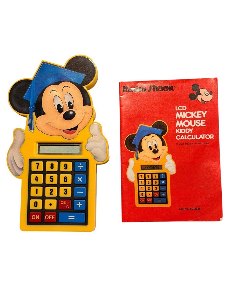 Radio Shack 23-582 Mickey Mouse Calculator Hong Kong Vintage Nostalgia
