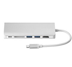 Type C to USB 3.0 HUB Card Reader 4K HDMI TV Gigabit Ethernet Lan Cable Adapter