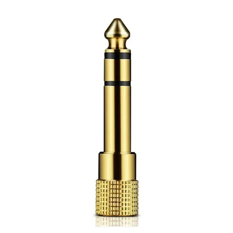 6.3mm 1/4″ Male plug to 3.5mm 1/8″ Female Jack Stereo Headphone Audio Adapter