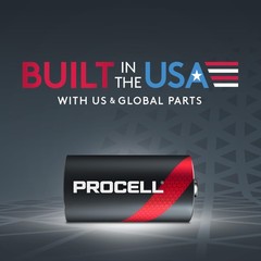 PROCELL D Cell Long-Lasting Alkaline Batteries (72 Pack) Built in the USA, 10…
