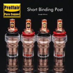 4PCS/Lot Pure Copper Binding Post Speaker Amplifier Female for Banana Terminal