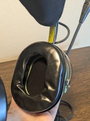 David Clark H10-13S Dual GA Plugs Black/Green Pilot Headsets Straight Cable