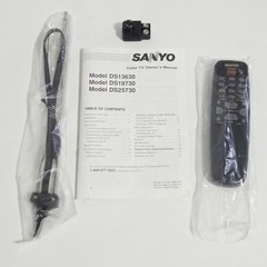 NEW CRT TV 13″ Sanyo DS13630 Remote Manual 1998 Gaming – Open Box New Old Stock