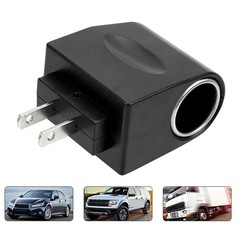 AC 220V To DC 12V Auto Accessories Converter EU US Plug Interior Parts Black Car
