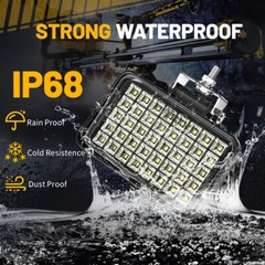 2x LED Work Lights for Tractor Excavator Loader Truck Off-Road Heavy Duty IP68