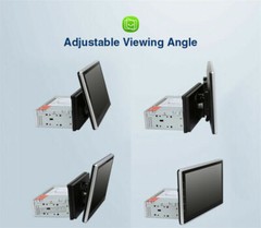 Touch Screen Rotatable 10.1” Android 12 Car Stereo Radio Double 2DIN GPS Wifi