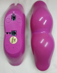 Vibrant Pink Lips Corded Telephone Features Pulse/tone And Redial, Pre-owned