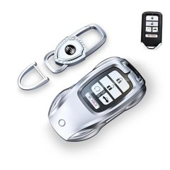 for Honda Key Fob Cover with Keychain – 2026 2025 Fashion Silver，for Honda-a