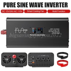 Pure Sine Wave 10000Watt Power Inverter DC 12v to AC 110V-120V for Solar Systems