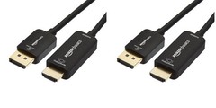 Amazon Basics DisplayPort to HDMI Cable, Uni-Directional, 1080p, 1920×1200