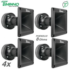 4x Timpano TPT-DH175 1″ Ferrite Compression Driver 1in Exit Waveguide Pro Audio