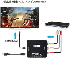 RCA AV to HDMI HD Converter Composite CVBS Audio Video Adapter Wii NES SNES