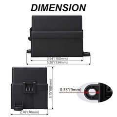 12V 6 Way Fuse Relay Box, 4×4-Pin 80Amp Relays and 6 ATC/ATO Blade Fuses, for Ca