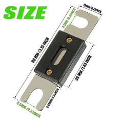 0/2/4 Gauge AWG Inline ANL Fuse Holder with 350 Amp Fuse