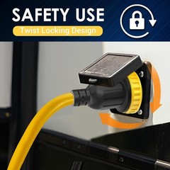 30 Amp to 15 Amp 5-15P Male to L5-30R Fema Size: 15A Male / 30A Female Locking