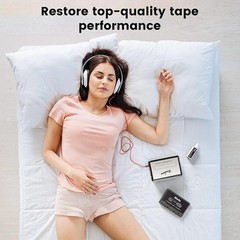 Cassette Head Cleaner Tape with Fluid Maintenance Kit – Easy to Use & Restore