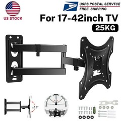 Full Motion Articulating TV Wall Mount for 12″-42″ LED/LCD TV Monitor Adjustable