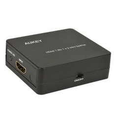 AUKEY HA-H01 1×2-Port HDMI Audio Video1.3b Mini Splitter w/3D & 1080p W 2 Cables