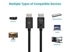 Monoprice DisplayPort 2.1 Cable, 40Gbps, 8K HDR, 4K165Hz, Ultra High-Speed,