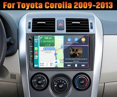 Wireleess Carplay For Toyota Corolla 2009-2013 Car Stereo Radio GPS Navi +Camera