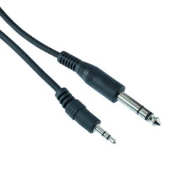 3.5mm to 6.35mm 1/4″ AUX Stereo Jack Audio Lead Cable Plug 1m 1.5m 2m 3m 5m