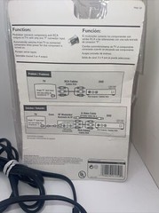 Philips RF Modulator PH61159 Audio Video Converter Cables Cords RCA to Coax