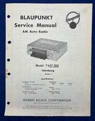 Original Blaupunkt Phoenix Tampa San Antonio SQR 29 Service Manual