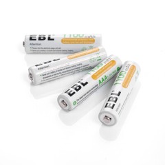 EBL Lot AA AAA Rechargeable Batteries 2800mAh 2300mAh 1100mAh 800mAh NI-MH + Box