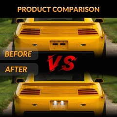 LED License Plate Light For 2010-2013 Chevy Camaro Tag Lamp Assembly, 6000K Whit