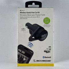 Scosche Bluetooth FM Transmitter (2.4A/12W 2-Port USB-A) – Black NEW OPEN !!!