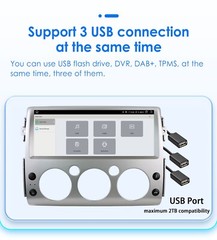 12.3″ 8+128GB Carplay & Android Auto Radio For Toyota FJ Cruiser 2006-2021+AHD E