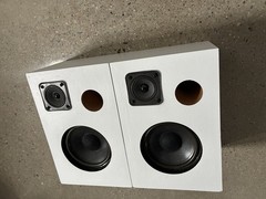 Bose Model 21 Main / Stereo Speaker White Custom Wood Cabinet Made In USA