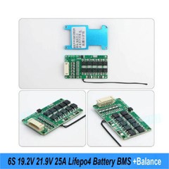 6S 25A Balance BMS 19.2V 21.9V Lifepo4 Battery Protected Board with NTC ACUS
