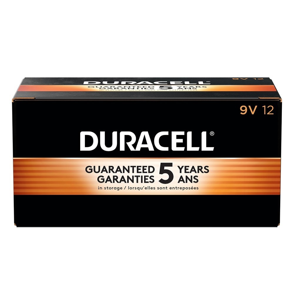 Duracell MN1604 CopperTop 9V Alkaline Batteries 12 Count Pack of 1, 2, 3, or 4