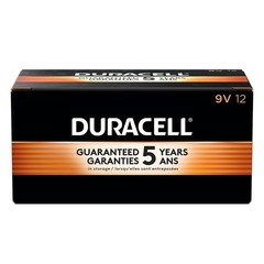 Duracell MN1604 CopperTop 9V Alkaline Batteries 12 Count Pack of 1, 2, 3, or 4