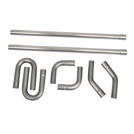 409 Steel Heavy Duty 2.25 Inch DIY Custom Mandrel Exhaust Pipe Tube Pipe, 48