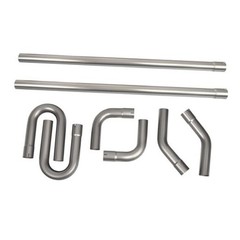 409 Steel Heavy Duty 2.25 Inch DIY Custom Mandrel Exhaust Pipe Tube Pipe, 48