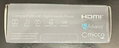 4K Ultra HD Digital Media Player USB MicroSD HDMI H.265 MP4 MKV Auto