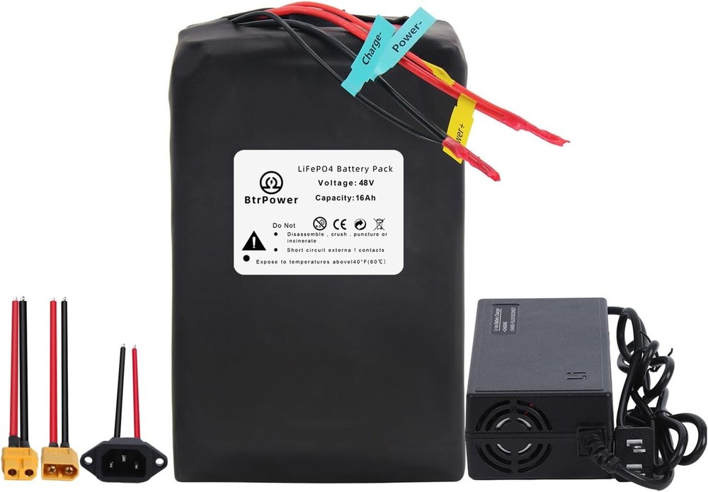 48V Lithium LiFePO4 16Ah Batterie for Motor.DIY Projects and Outdoor Equipment。