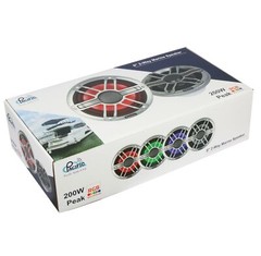 Pacific Audio 8″ 2-Way Marine Boat Speakers (pair) Audio System 200W 12V RGB LED