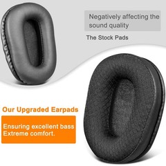 Black Mesh Earpads for BlueParrott B450 S450 Headset Ear Cushions