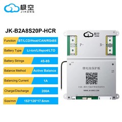 JK Smart BMS 4S-8S 200A Active Balance 2A BMS LiFePo4 Li-ion Battery BMS BT HRC