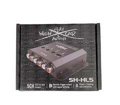 Sky High Car Audio 5 Channel Hi to Low Converter Line Output LOC RCA Adapter